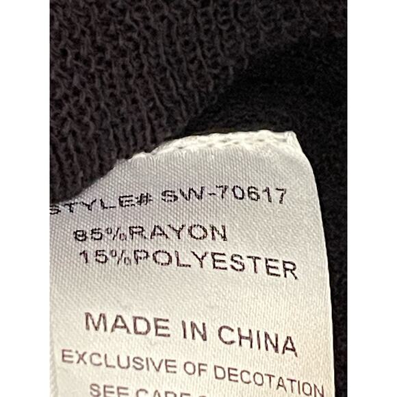 UNIQ Women's Black Sheer Long Sleeve Sweater Style SW-70617 Size M/L NWT - Picture 9 of 9